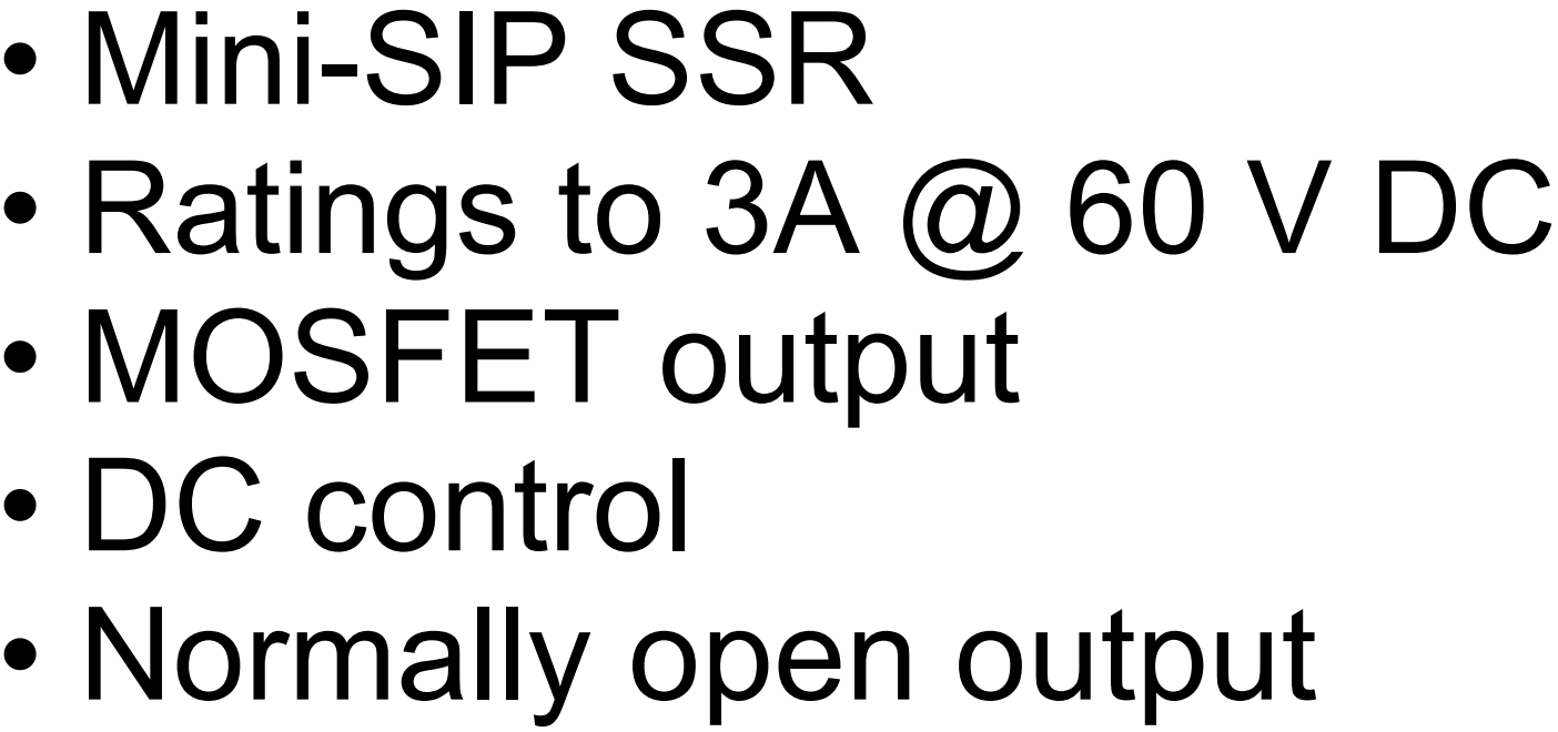 ממסרים מצב מוצק למעגל מודפס CRYDON SSR DMO